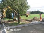 průběh stavební akce